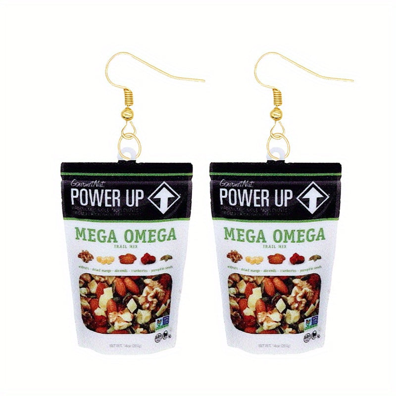 Funny Biscuit Dangle Earrings Acrylic Jewelry