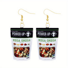 Funny Biscuit Dangle Earrings Acrylic Jewelry