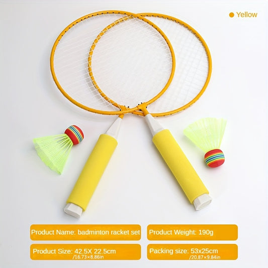 2pcs Badminton Racket Set Youth And Adult Outdoor Sports And Leisure Toy