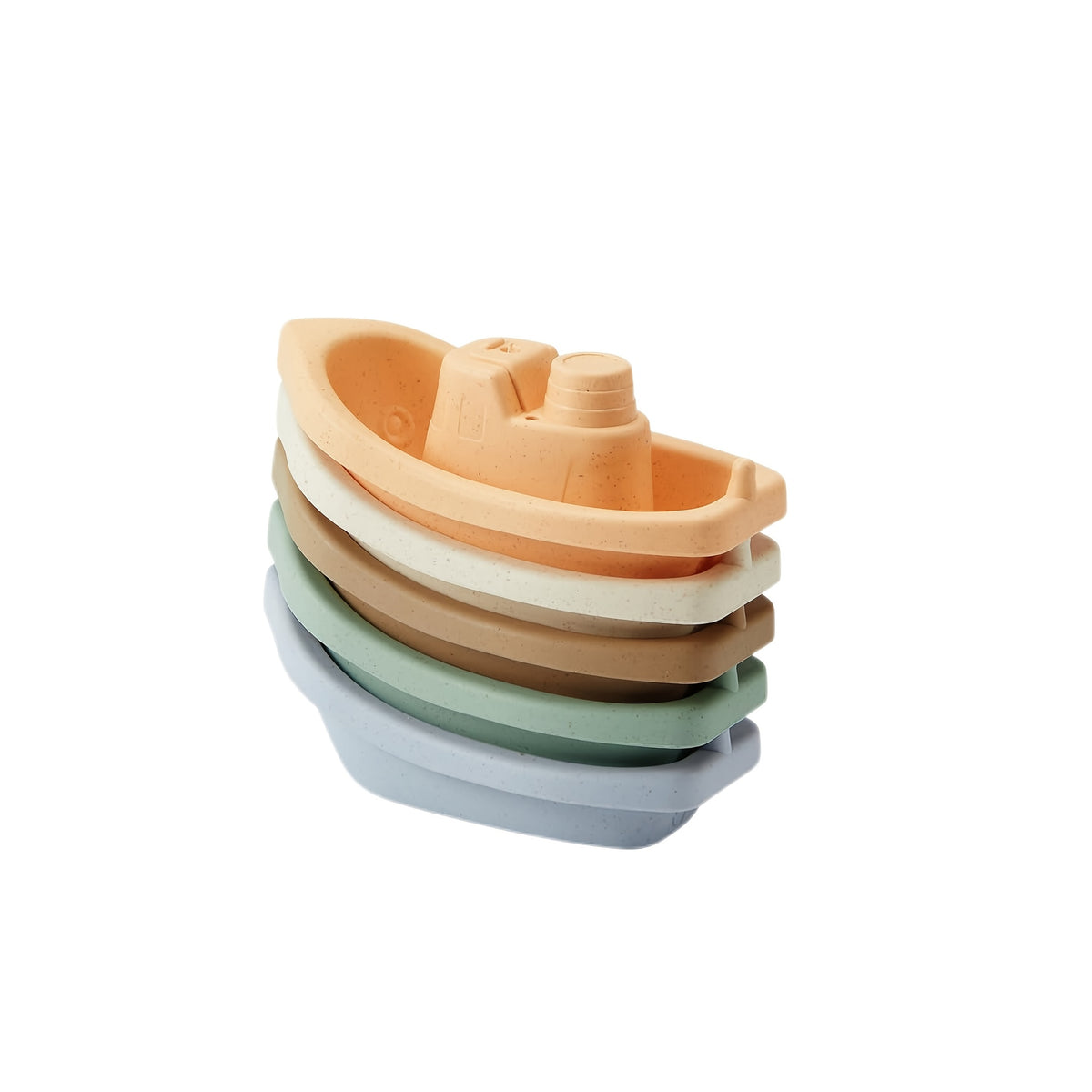 Colorful Stacking Cups & Boat Set for Babies Bath & Water Play