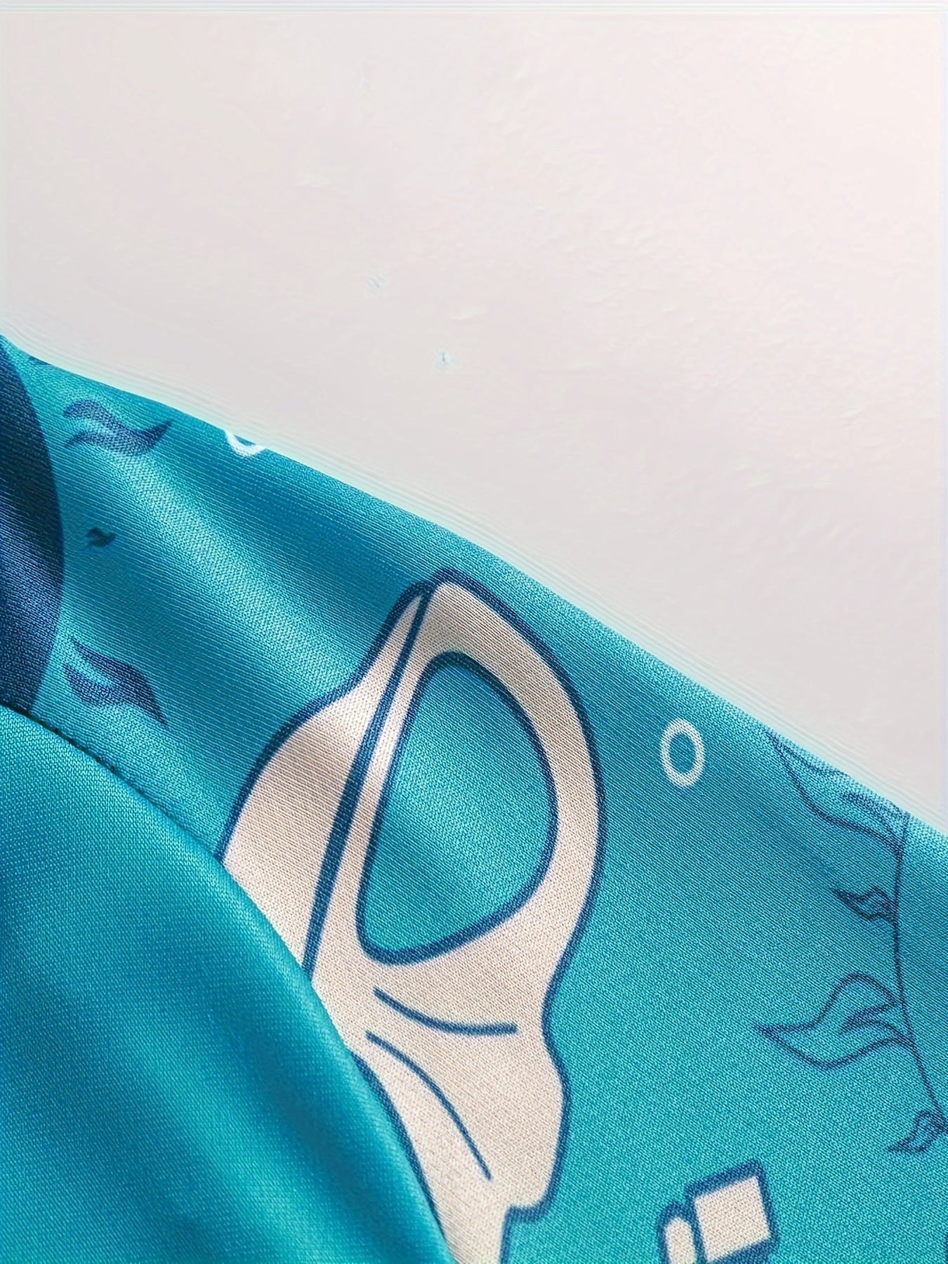 Men's Raglan Sleeve Fish Pattern Jacket Anti UV Sun Protection Fishing Hoodie