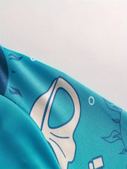 Men's Raglan Sleeve Fish Pattern Jacket Anti UV Sun Protection Fishing Hoodie