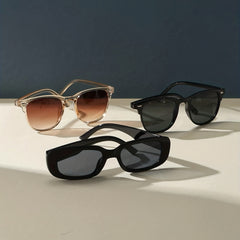 3pcs Men's Square Frame Polarized Sunglasses UV Protection