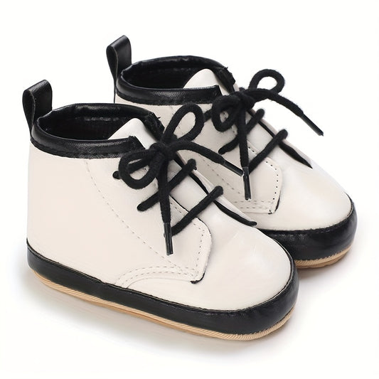 Baby Boys Lace Up Walking Shoes Lightweight High Top Sneakers