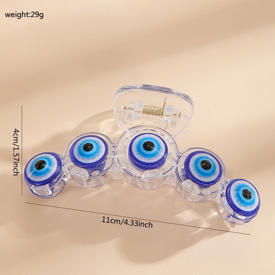 Devil's Eye Hair Clip Transparent Hair Accessories Female