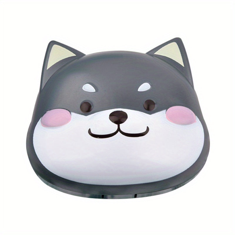 Shiba Inu Puppy Lens Case Cartoon Travel Lens Box With Mirror Tweezers