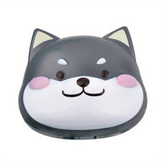 Shiba Inu Puppy Lens Case Cartoon Travel Lens Box With Mirror Tweezers