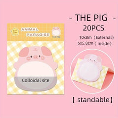 Animal Sticky Notes Standing Memo Stickers