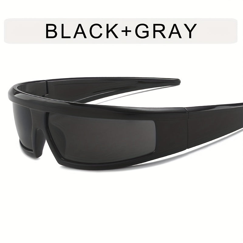 Y2K Cyberpunk Sunglasses UV400 Mirror Lens Glasses