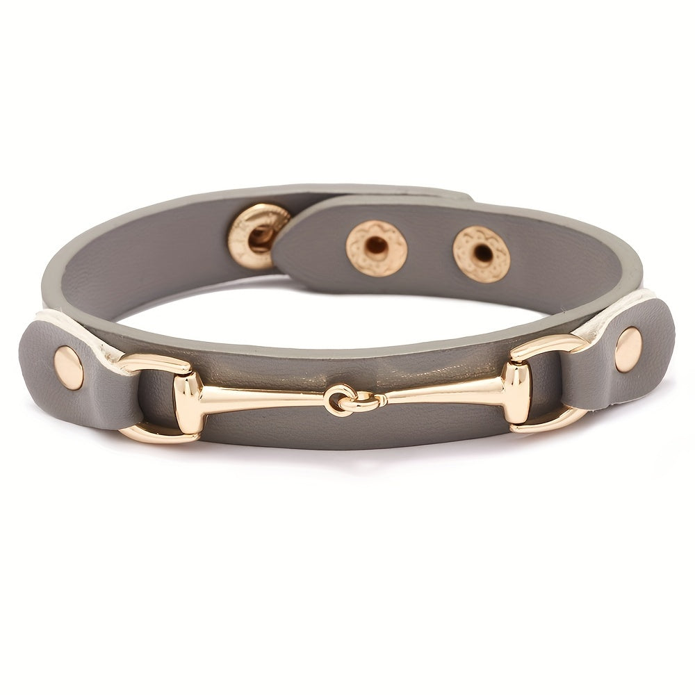 Adjustable Horseshoe Buckle Bracelet Unisex Jewelry