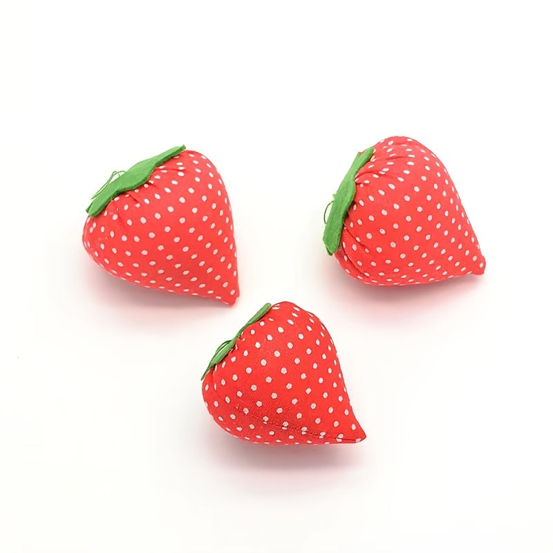 DIY Craft Strawberry Pin Cushion Needle Holder Sewing Kit