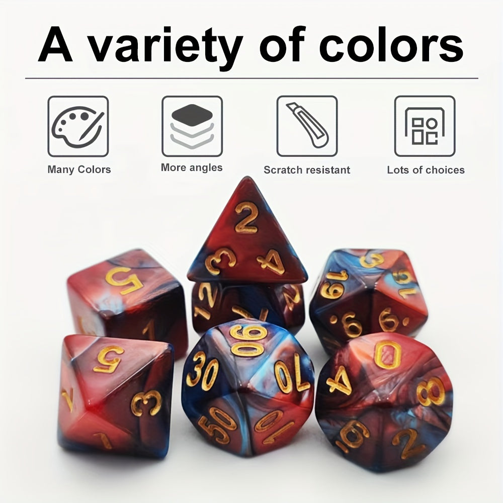 7pcs Funny Dice Set for Party Game Bars Clubs Family Party
