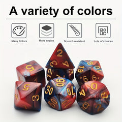 7pcs Funny Dice Set for Party Game Bars Clubs Family Party