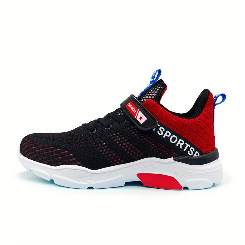 Boys' Lightweight Mesh Sneakers for Running & Walking