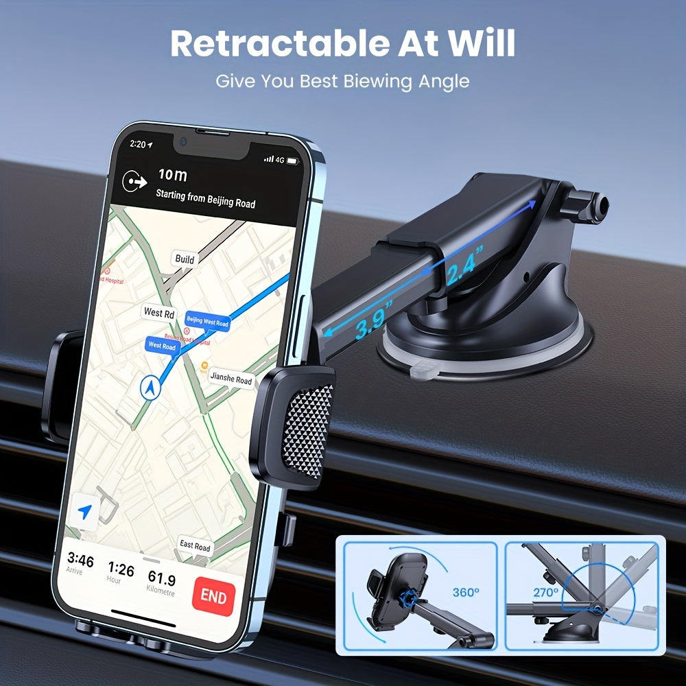 Car Phone Stand Holder TOPK Upgraded Windshield Dashboard Mount