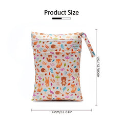 Washable Reusable Diaper Nappies Bags Waterproof Cloth Swim Sport Carry Bag