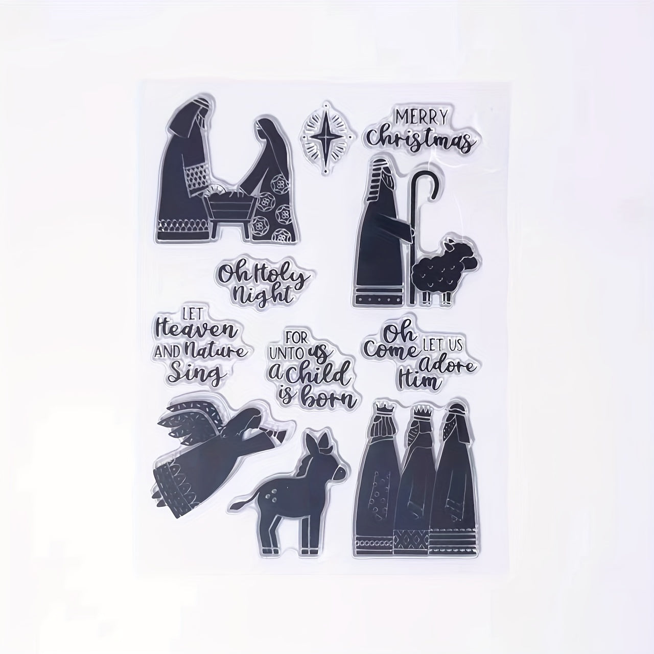Christmas Character Stamp for Card Making and DIY Crafts