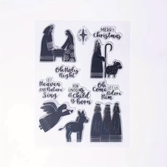 Christmas Character Stamp for Card Making and DIY Crafts
