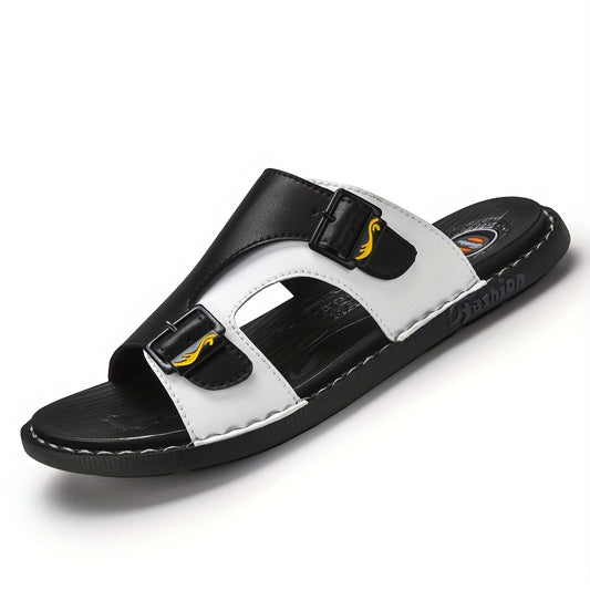 Men's Non Slip Sandals Wear resistant Comfy Slides Beach Shoes Summer
