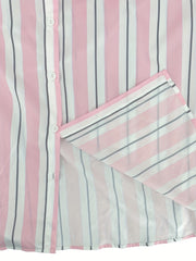  Women's Striped Long Sleeve Shirt Dress