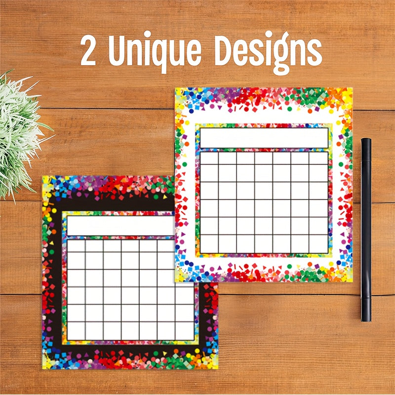 10 Packs Classroom Incentive Chart with 600 Star Stickers