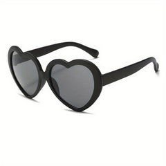 Girls Sweet Heart Shaped Frame Sunglasses UV Protection Sunshade Summer