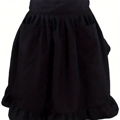 Waterproof Polyester Apron for Waiters and Chefs, Stain Resistant Half