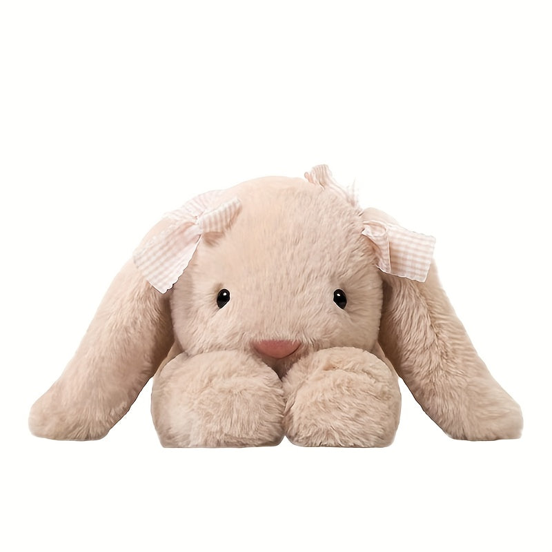 Adorable Stuffed Rabbit Toy with Bow - 35cm Plush Doll
