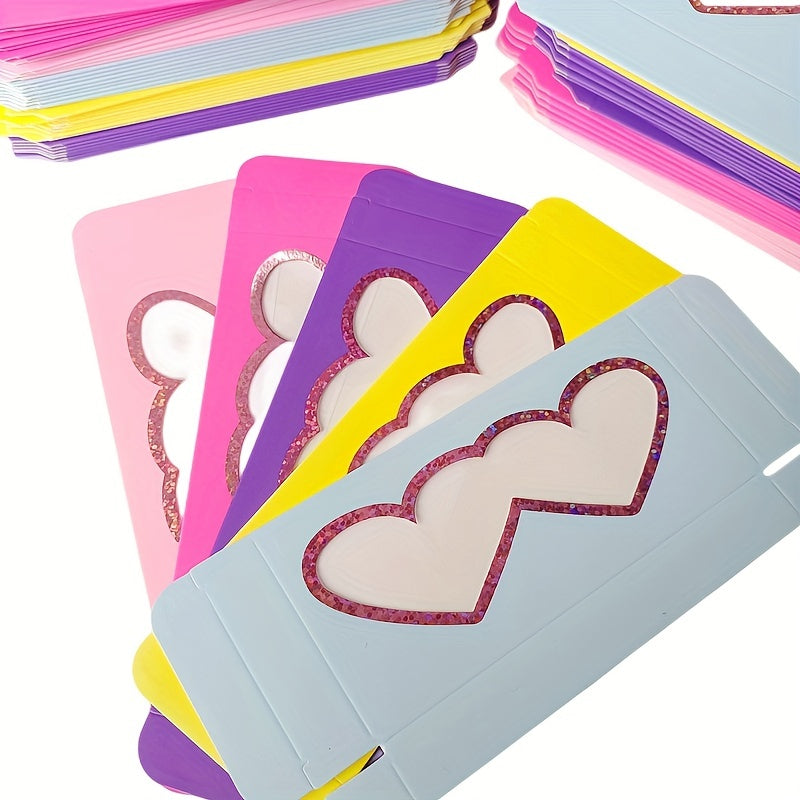 5pcs 3D Heart Mink Eyelashes False Eyelashes with Box