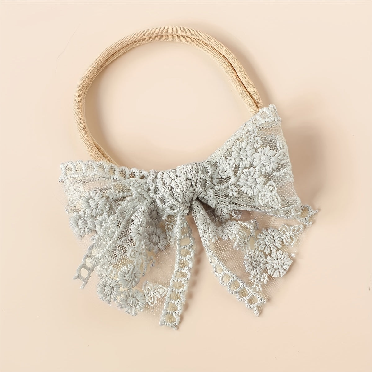 6pcs Baby Headbands Lace Bowknot Hairbands Hair Accessories For Baby Girls