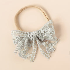 6pcs Baby Headbands Lace Bowknot Hairbands Hair Accessories For Baby Girls