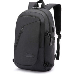 Anti Theft Laptop Backpack USB Charging Port Slim Waterproof College School Bag