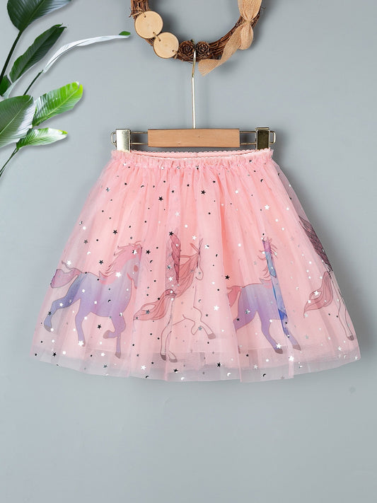 Toddler Girls Sequin Summer Skirt