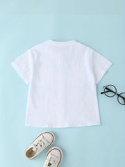 Boys Short Sleeves Stand Collar Shirt For Summer Kids Clothes