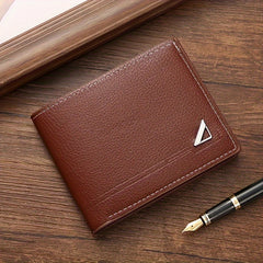 Men's Large Capacity Business Casual Wallet with Short Money Clip