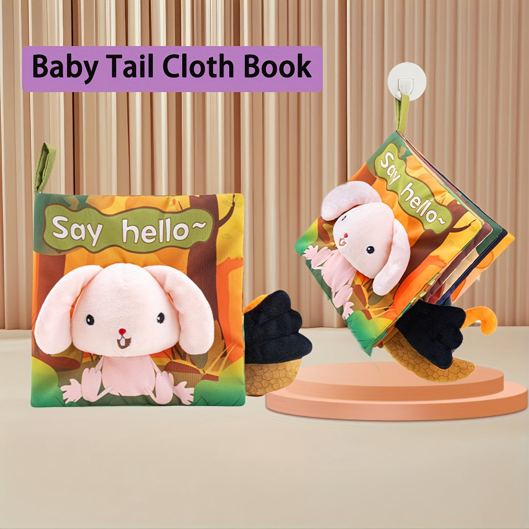 Toddler Tail Cloth Book Animal Tails Polyester Fabric Book