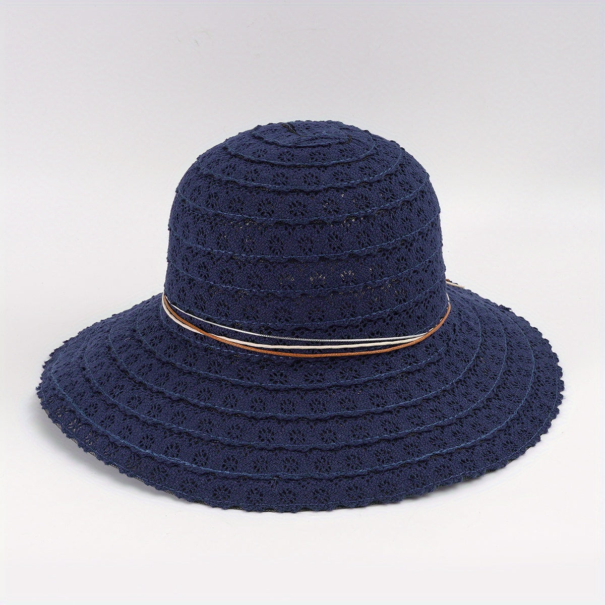 Lace Sun Hat Wide Brim Foldable Beach Hats For Women