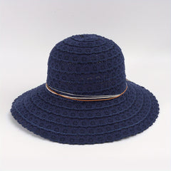 Lace Sun Hat Wide Brim Foldable Beach Hats For Women