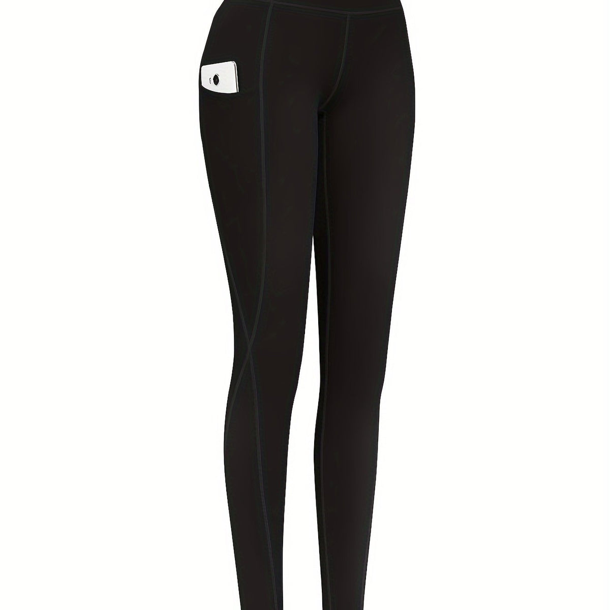  Solid High Rise Fitness Leggings