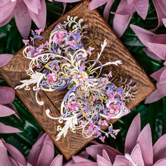 Butterfly Love Flower Metal Puzzle 3D Assembly Toy DIY Christmas Gift