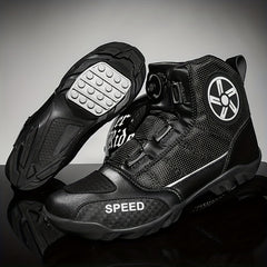 Men's Vintage High Top Motorcycle Riding Boots Non Slip Durable Shoes