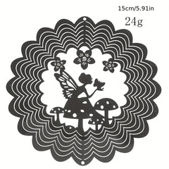 14 Wind Spinner Catcher 3D Rotating Stainless Steel Mirrored Patio Decor