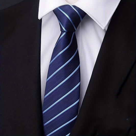 Men's Wide Business Suit Tie - Formal Work Marriage Students