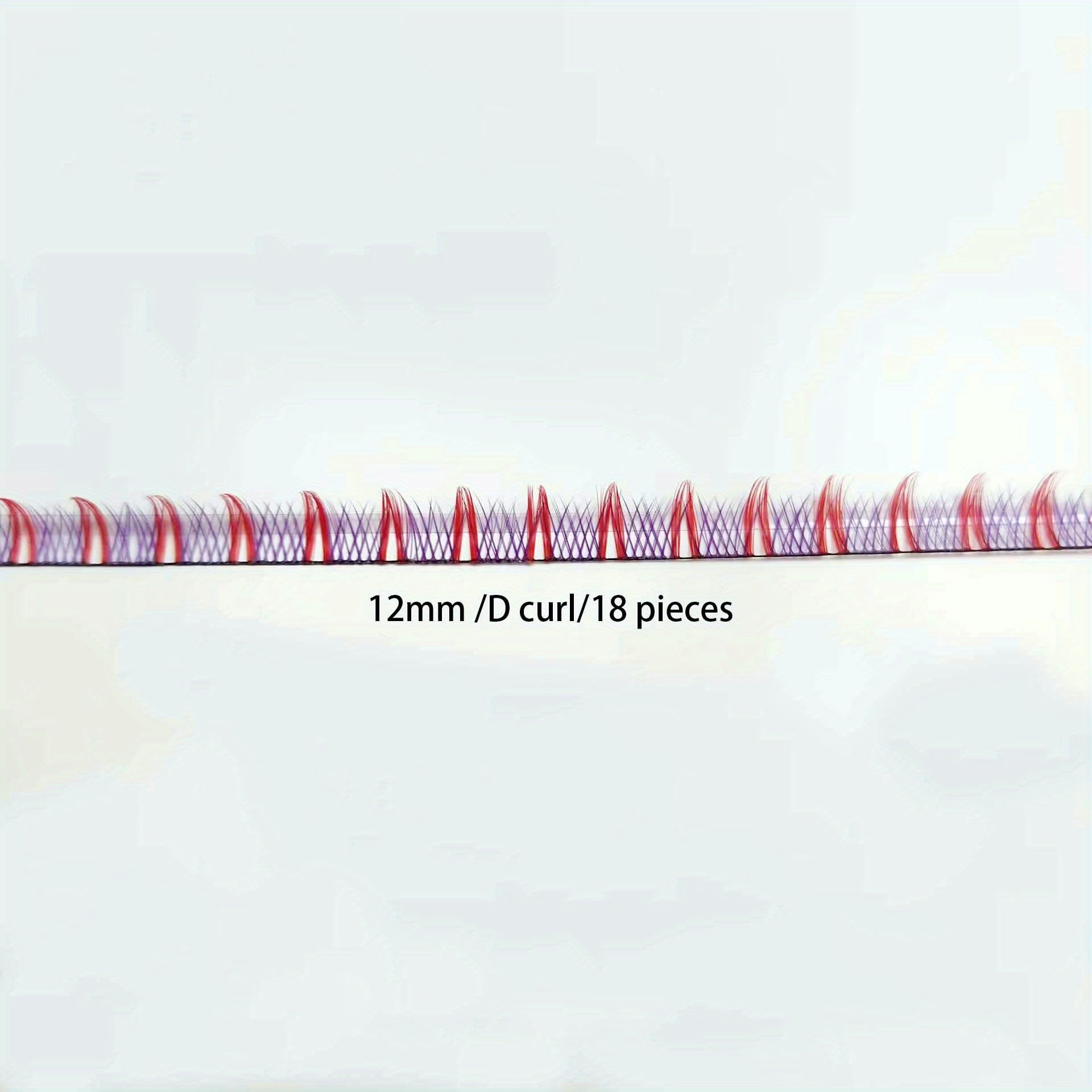 Pink DIY Cluster Lashes Eyelashes Band Extension 14 Pcs