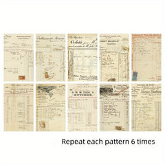 60pcs Ancient Rhyme Series Retro Literary Non-adhesive Paper Pack