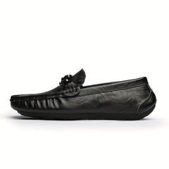 Women's Metal Decor Flat Loafers Soft Sole Slip On Shoes