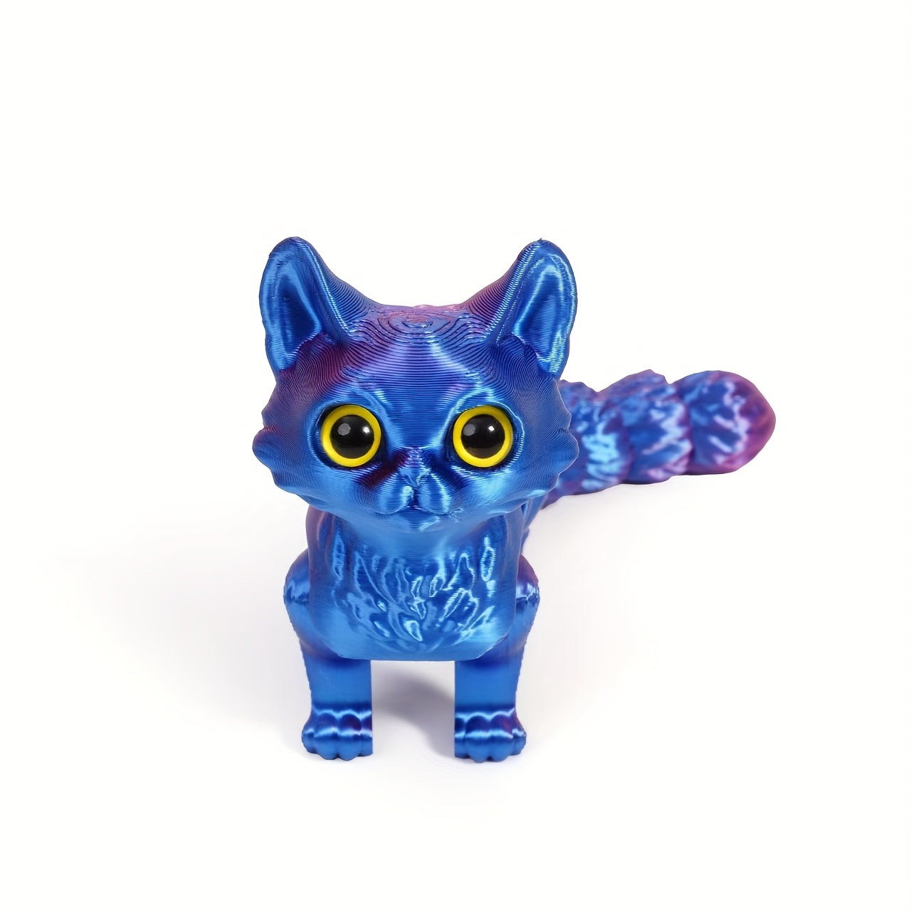 3D Printed Kittens with Articulated Tails Realistic Jointed Cat Figures