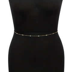 Boho Crystal Waist Chain for Women - Decorative Bikini Belly Chain