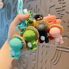 Cartoon Dinosaur Keychain Animal Pendant Accessory For Men Women Boy Girl