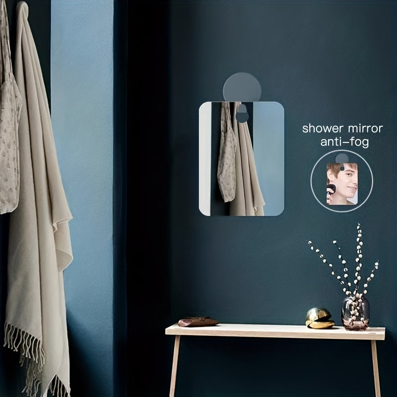 Fogless Shower Mirror for Shaving - Wall Hanging Bathroom Mirror